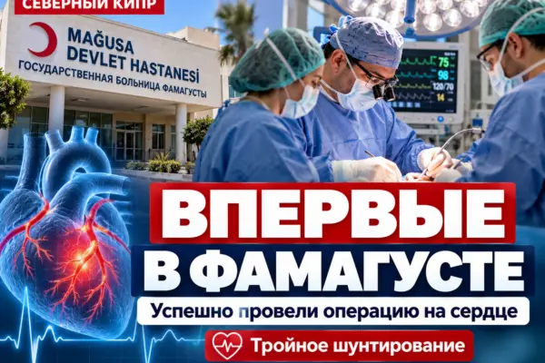 В больнице Фамагусты впервые успешно провели операцию коронарного шунтирования