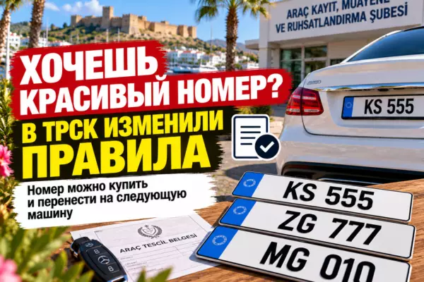 На Северном Кипре теперь можно купить выбранный автомобильный номер и сохранить его при смене машины