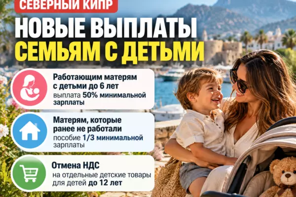 На Северном Кипре предложили новые выплаты матерям и отмену НДС на детские товары