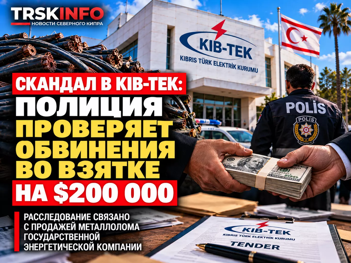 Коррупционный скандал вокруг KIB-TEK: полиция проверяет обвинения во взятке на 200 тысяч долларов