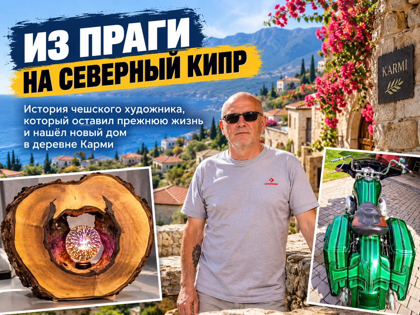 Из Праги на Северный Кипр: чешский художник оставил прежнюю жизнь и поселился в деревне Карми