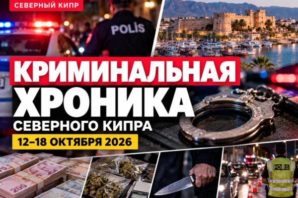 Криминальная хроника Северного Кипра за 12–18 октября: хищение 99 млн лир, наркотики, нападения и задержания