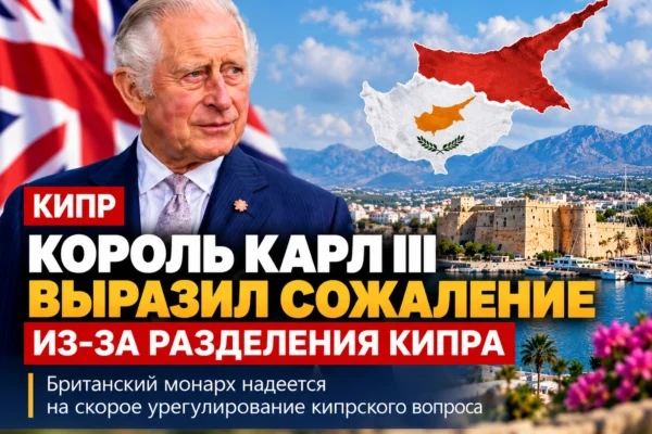 Король Карл III выразил сожаление из-за разделения Кипра и надежду на скорое урегулирование