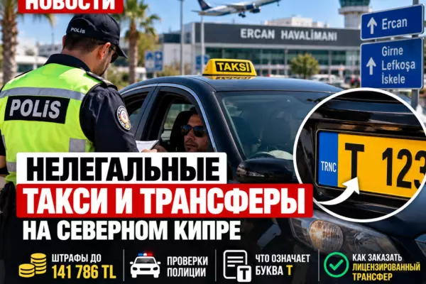 Нелегальные такси на Северном Кипре: штрафы до 141 тысячи лир, проверки полиции и ответственность пассажиров
