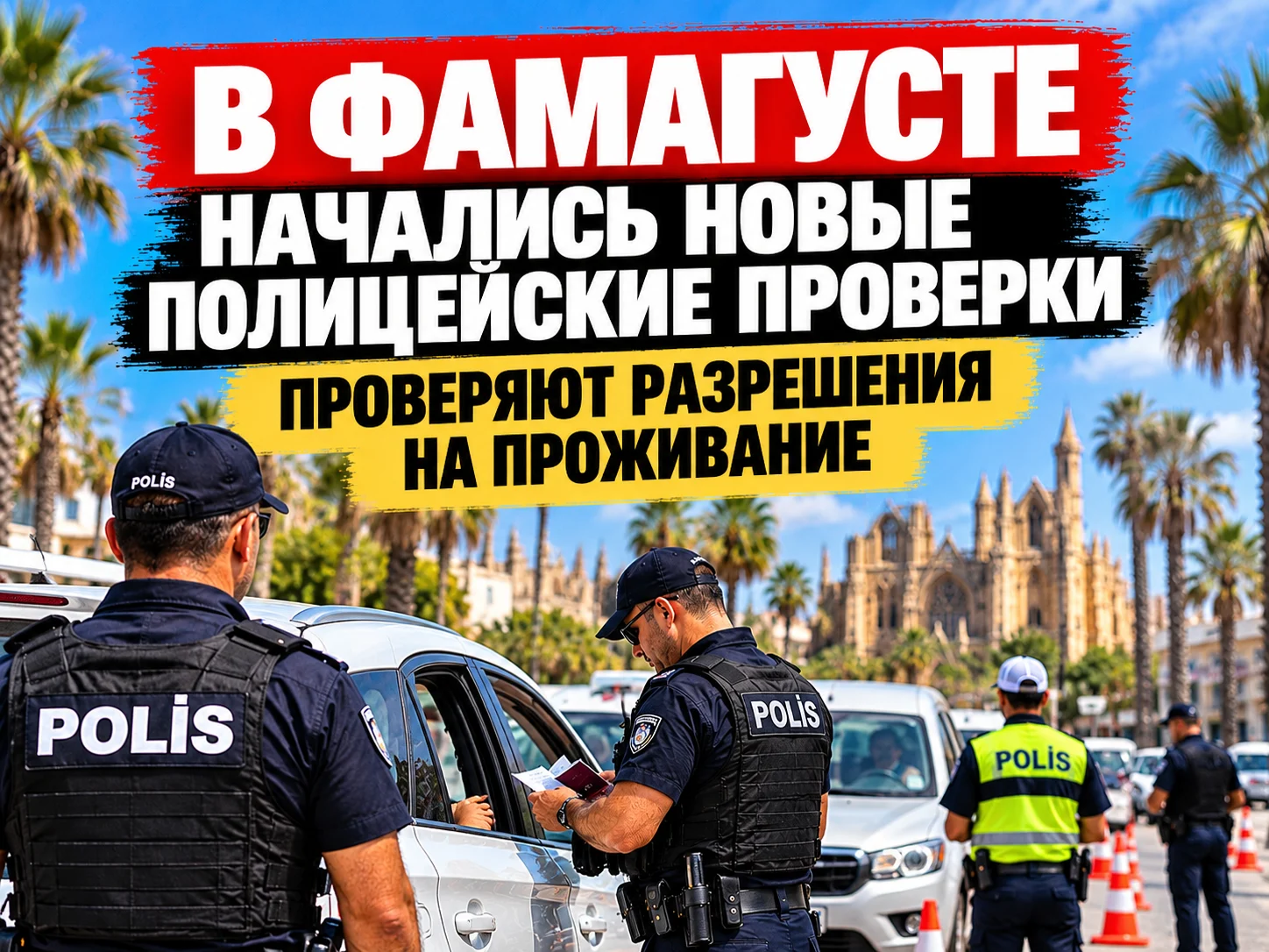 В Фамагусте и окрестных деревнях начали новые полицейские проверки: особое внимание — разрешениям на проживание