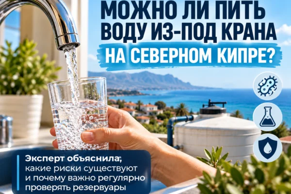 Безопасна ли питьевая вода на Северном Кипре? Эксперт объяснила, какие риски существуют и почему важно проверять резервуары