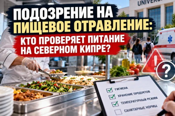 Подозрение на массовое пищевое отравление на Северном Кипре: специалисты требуют проверить систему питания
